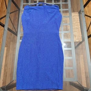 Blue Metallic Cocktail dress by Midnight